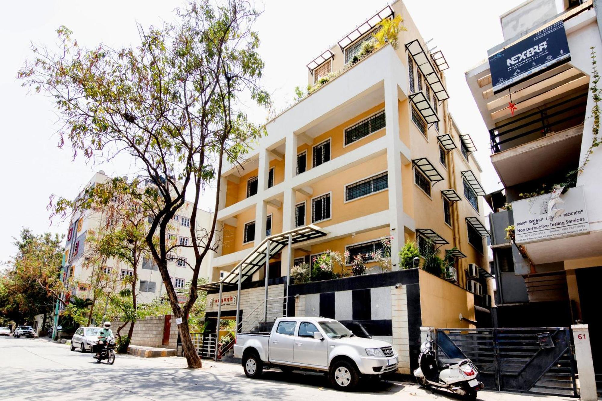 Flagship Aayush Corporate Stays Near Nexus Mall Koramangala Bangalore Bagian luar foto